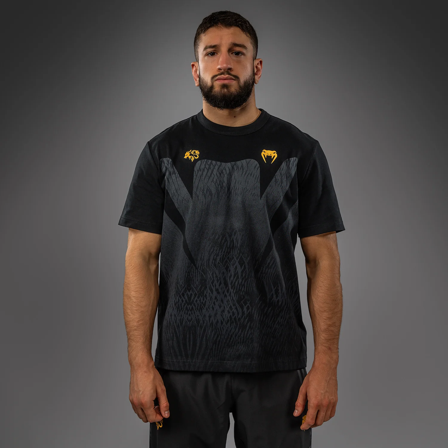 Venum x Chimaev T-Shirt - Schwarz/Grau - Image 2