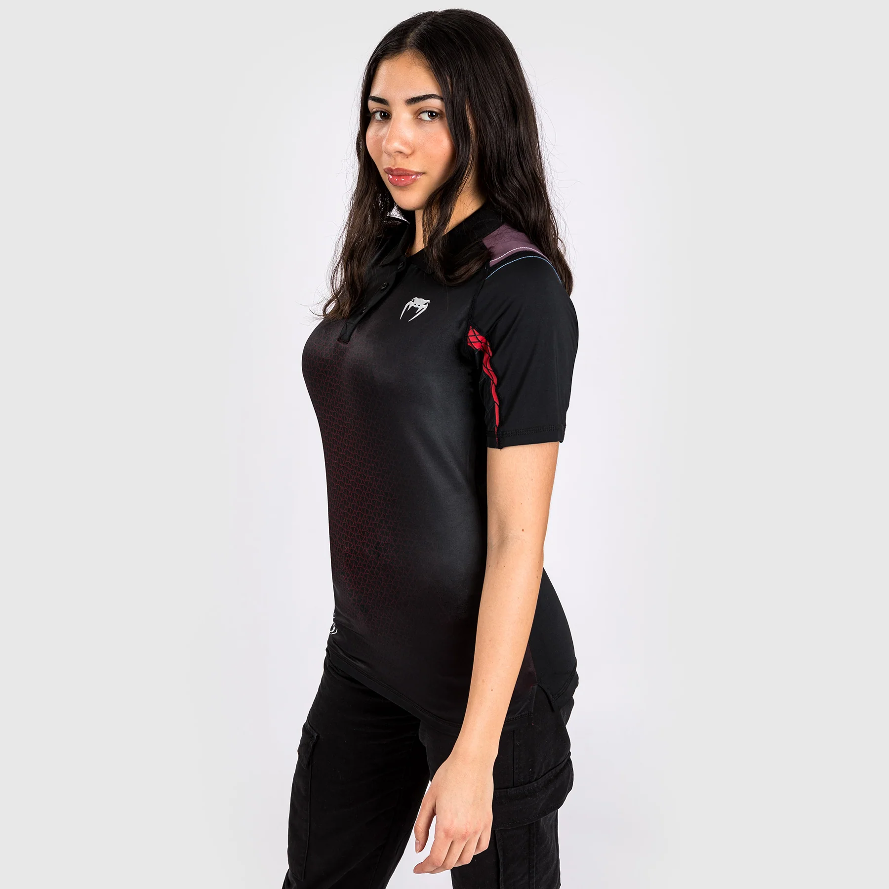 Venum x Dodge Banshee Dry Tech Polo für Frauen - Schwarz - Image 3