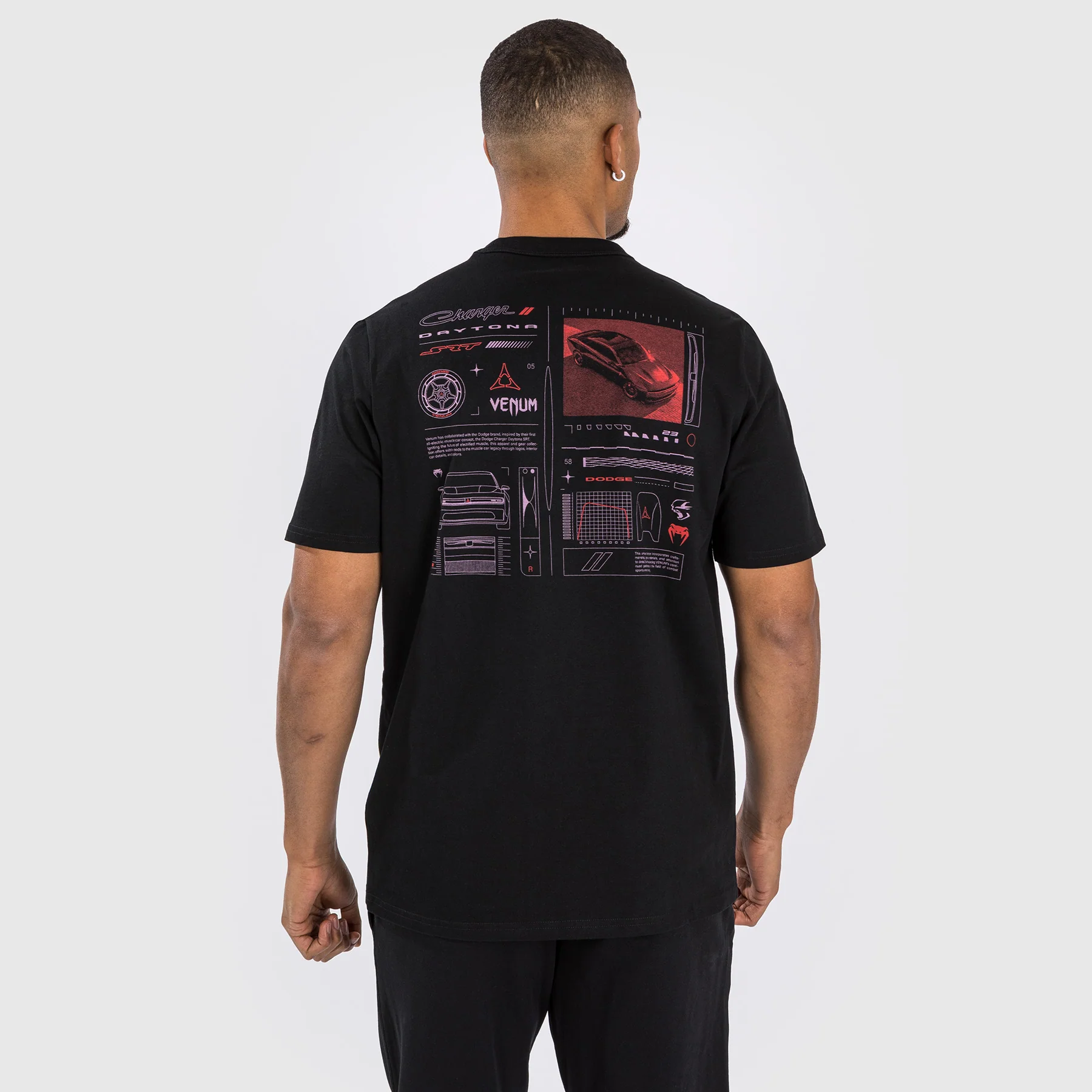 Venum x Dodge Banshee T-Shirt für Männer - Schwarz - Image 3