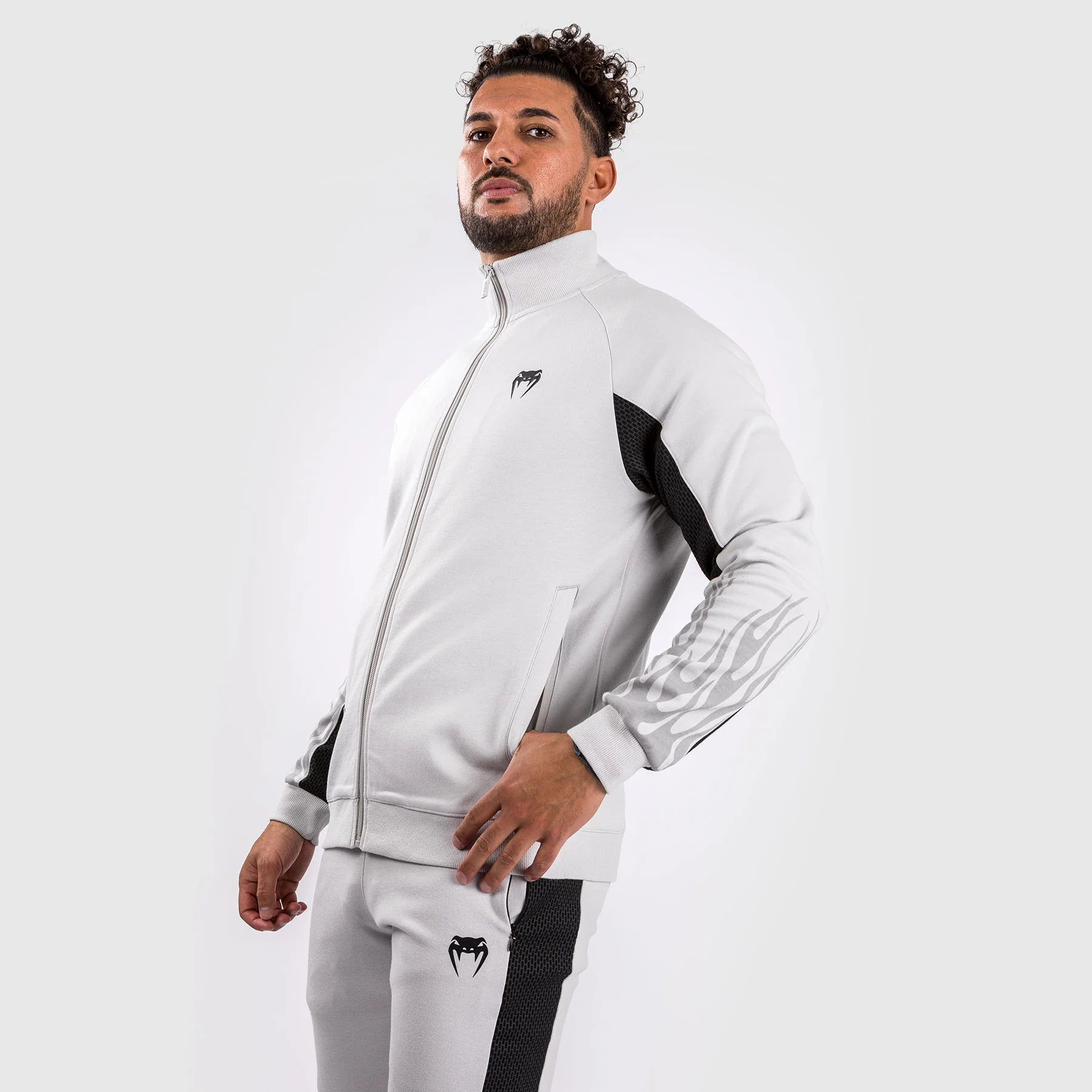 Venum x Dodge Demon 170 Herren-Jacke mit durchgehendem Reißverschluss - Grau - Image 3