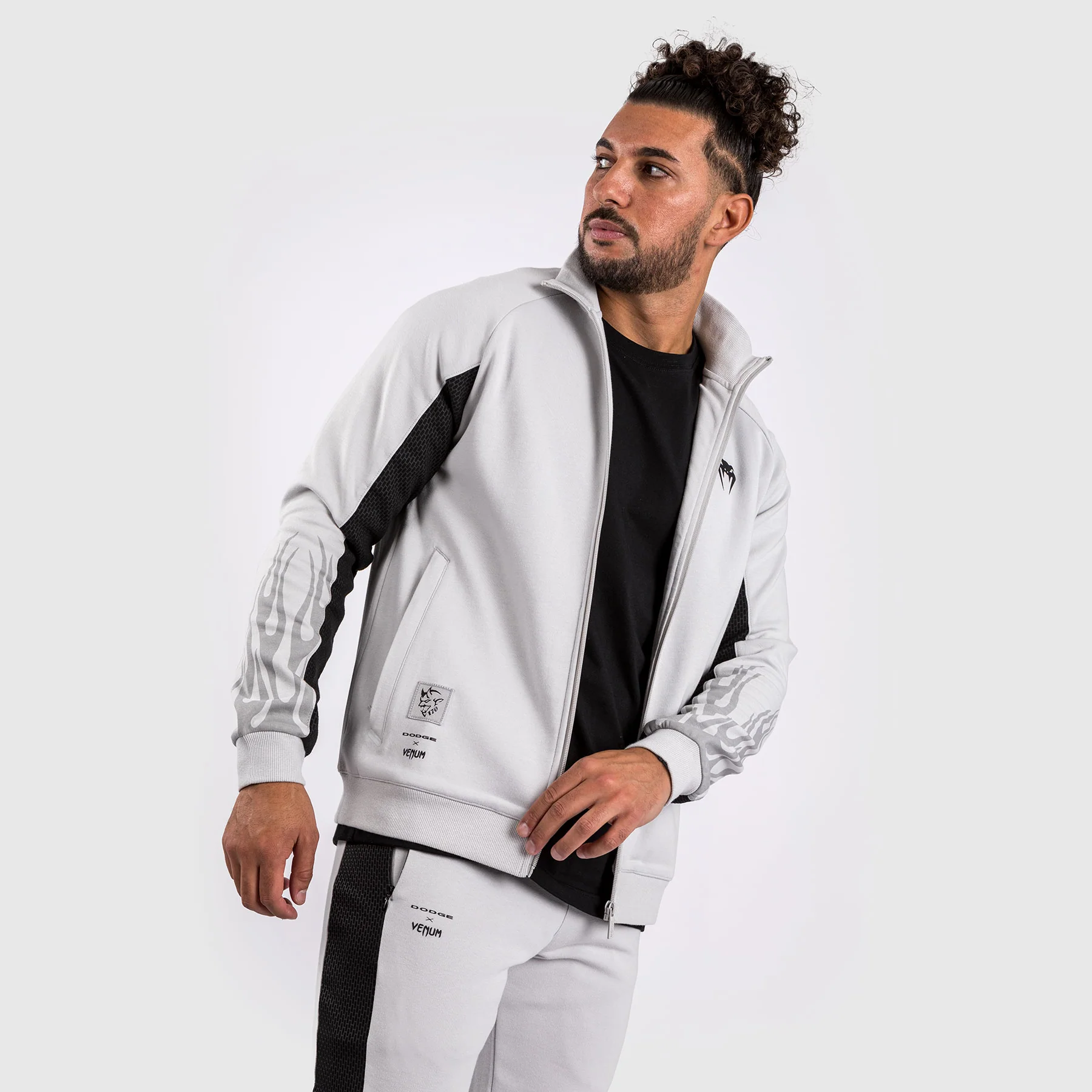 Venum x Dodge Demon 170 Herren-Jacke mit durchgehendem Reißverschluss - Grau - Image 5