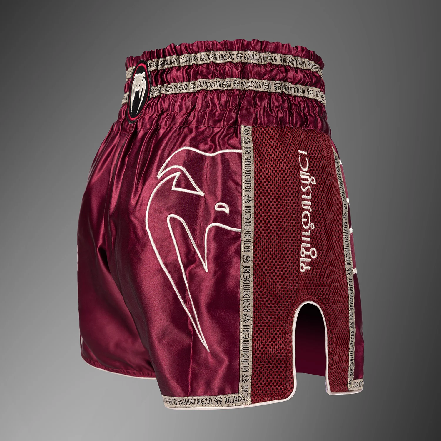 Venum x Rajadamnern Muay Thai Shorts - Burgunderrot - Image 3