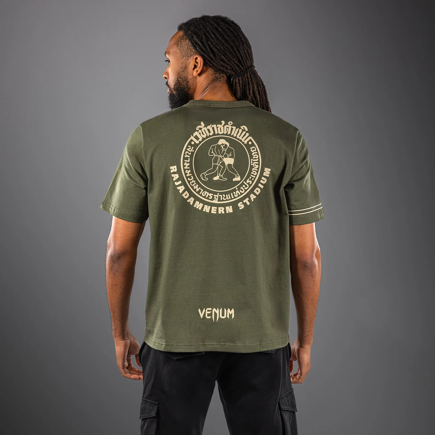 Venum x Rajadamnern T-Shirt - Militärgrün - Image 5