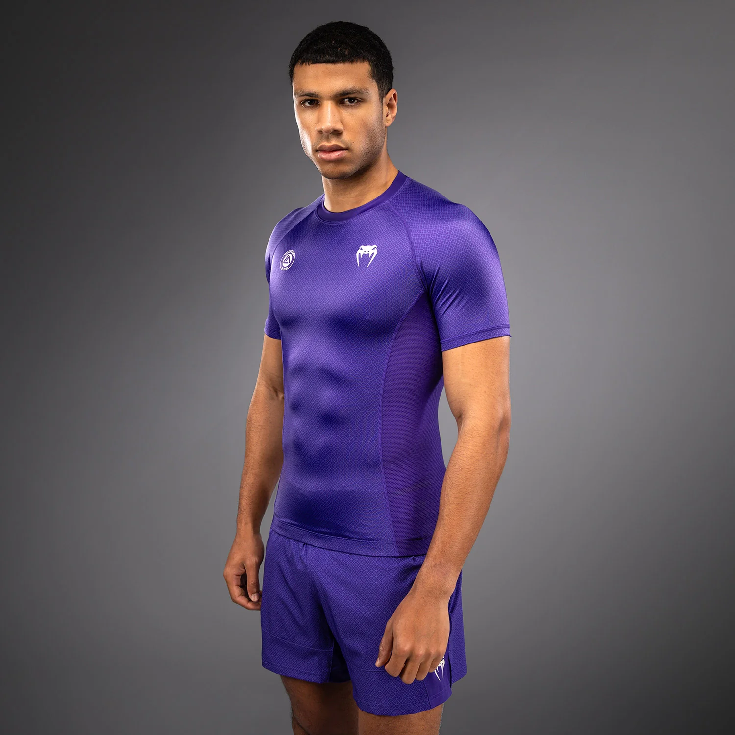 Venum x Roger Gracie Academy Kurzarm Rashguard - Lila - Image 3