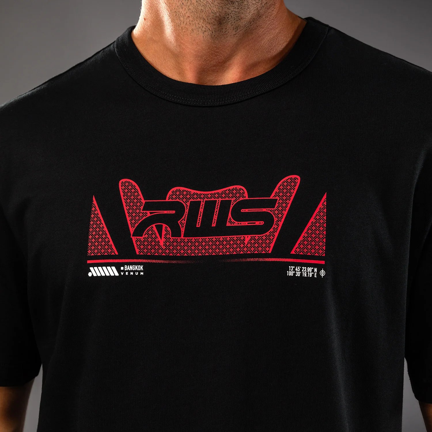 Venum x RWS 2.0 T-Shirt – Schwarz/Rot - Image 5