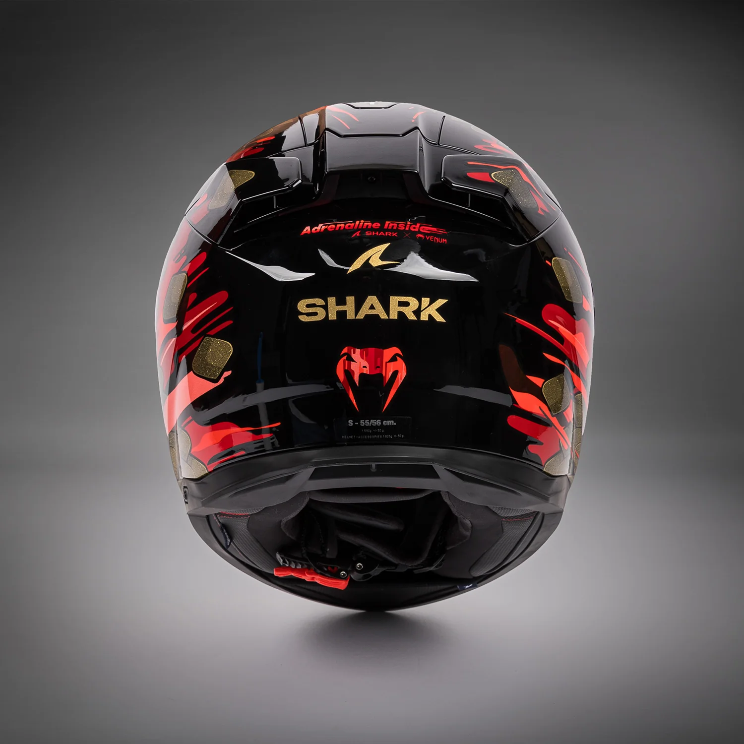 Venum x Shark Motorradhelm SKWAL i3 - Rot/Gold - Image 8