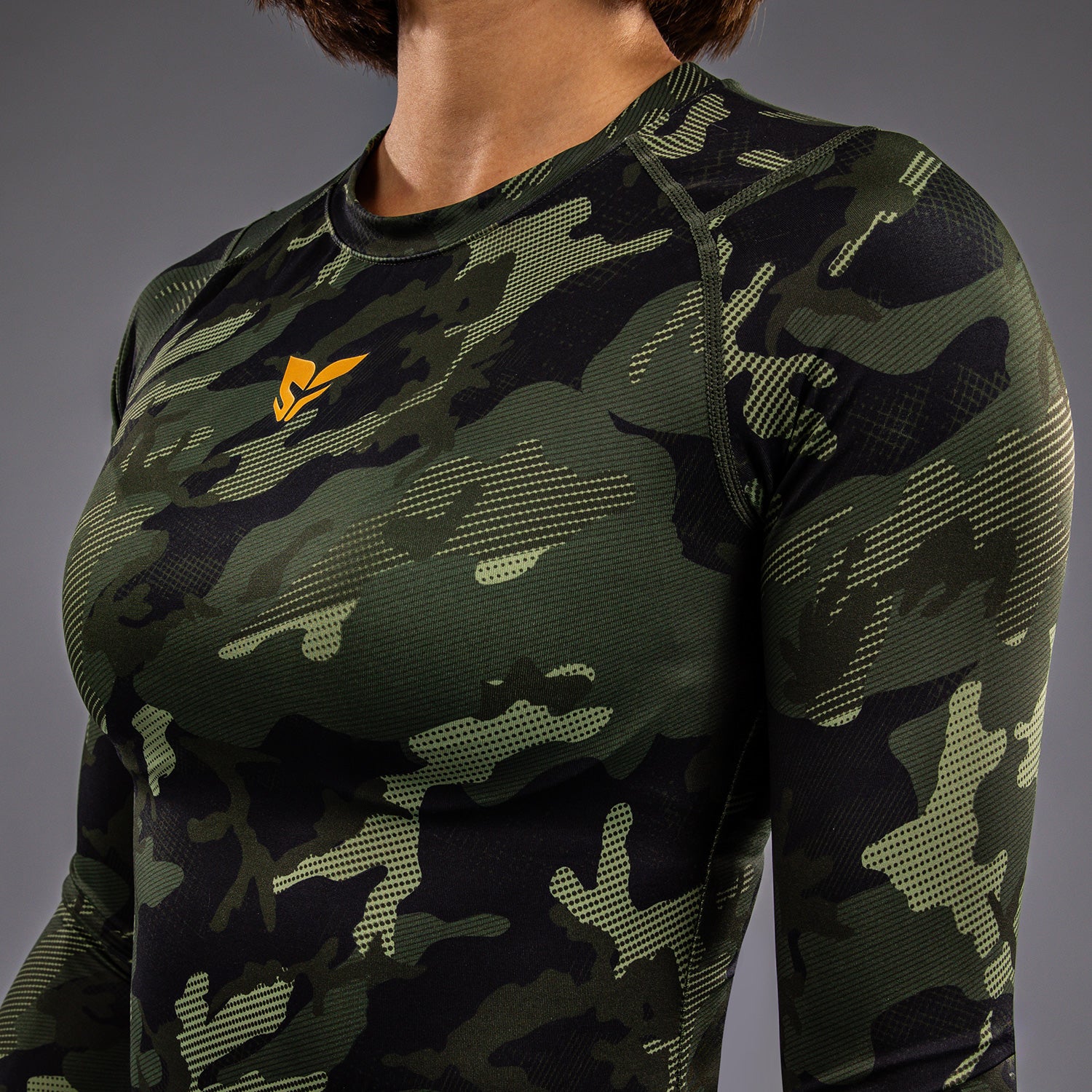 Venum x Sophia Rose Damen Langarm Rashguard - Forest Camo - Image 5