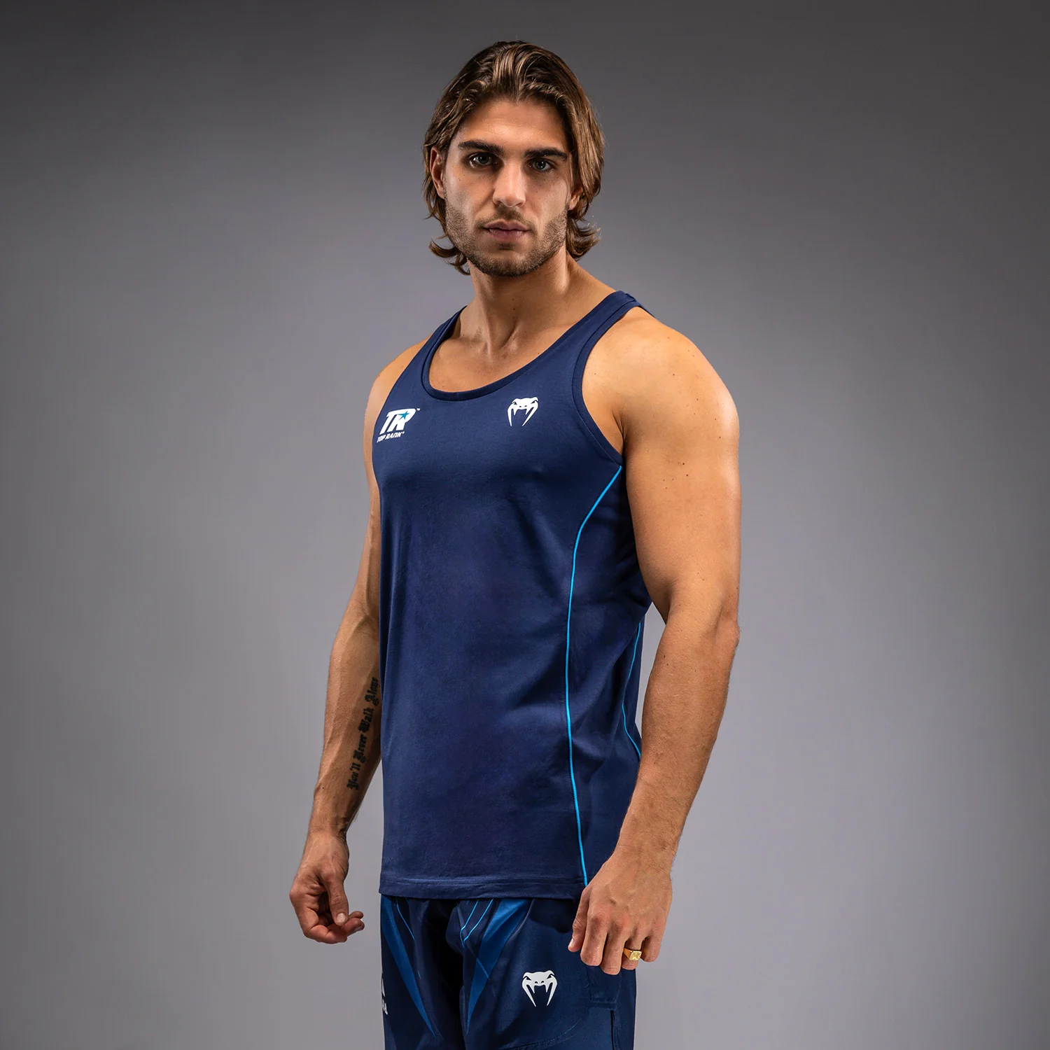 Venum x Top Rank Original Herren Tanktop - Marineblau - Image 2