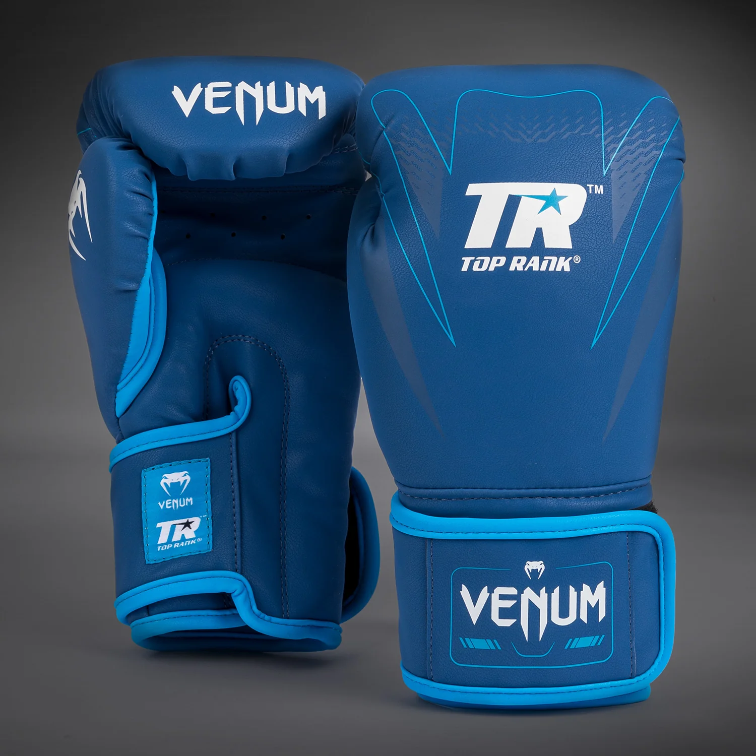Venum x Top Rank Original Impact Boxhandschuhe - Marineblau - Image 2