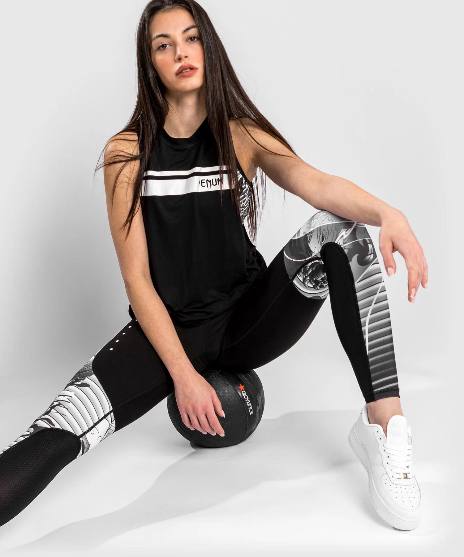 Venum YKZ21 Tank Top - Für Frauen - Schwarz/Weiß - Image 2