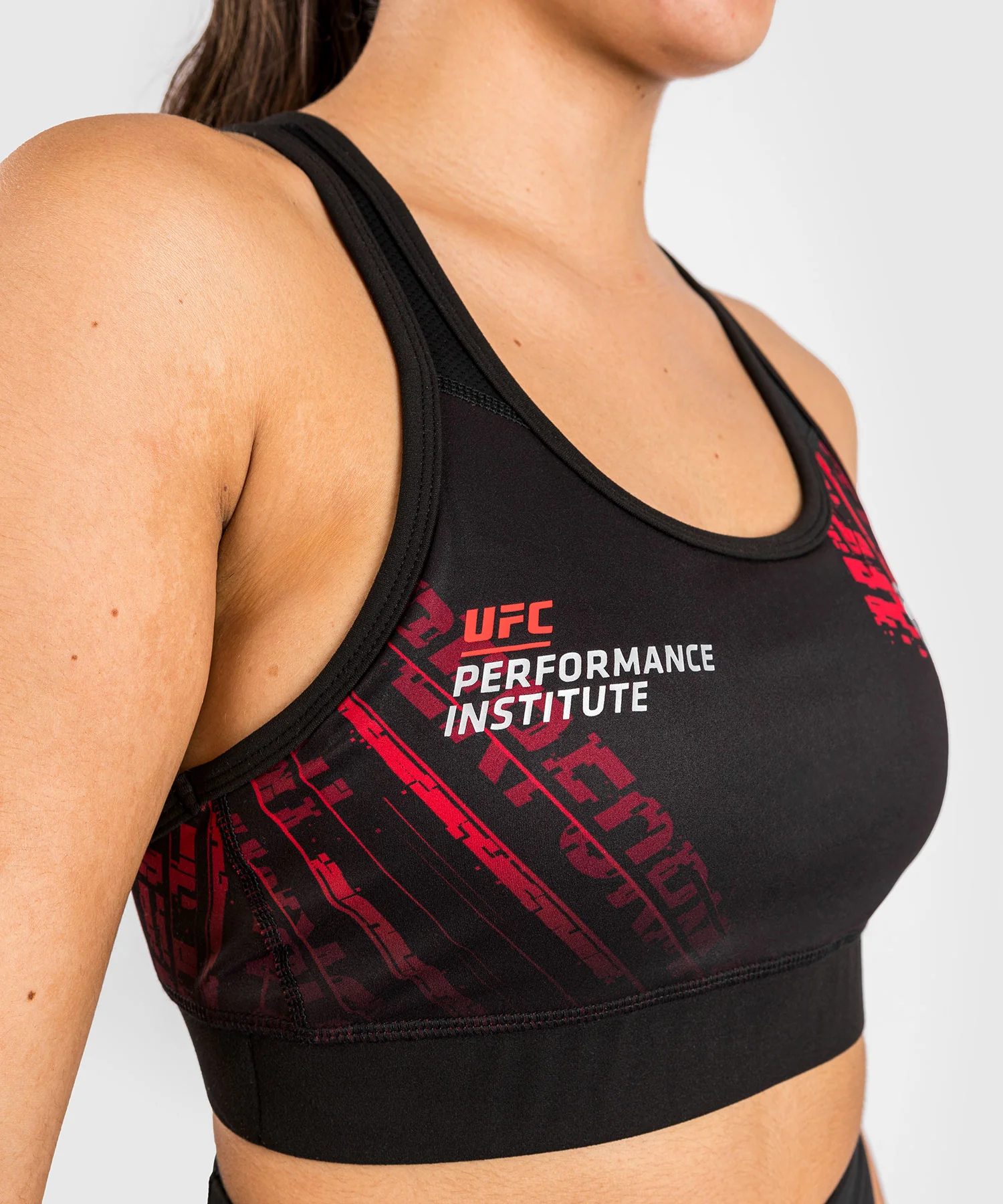 UFC Performance Institute 2.0 Sport-BH für Frauen - Schwarz/Rot - Image 6