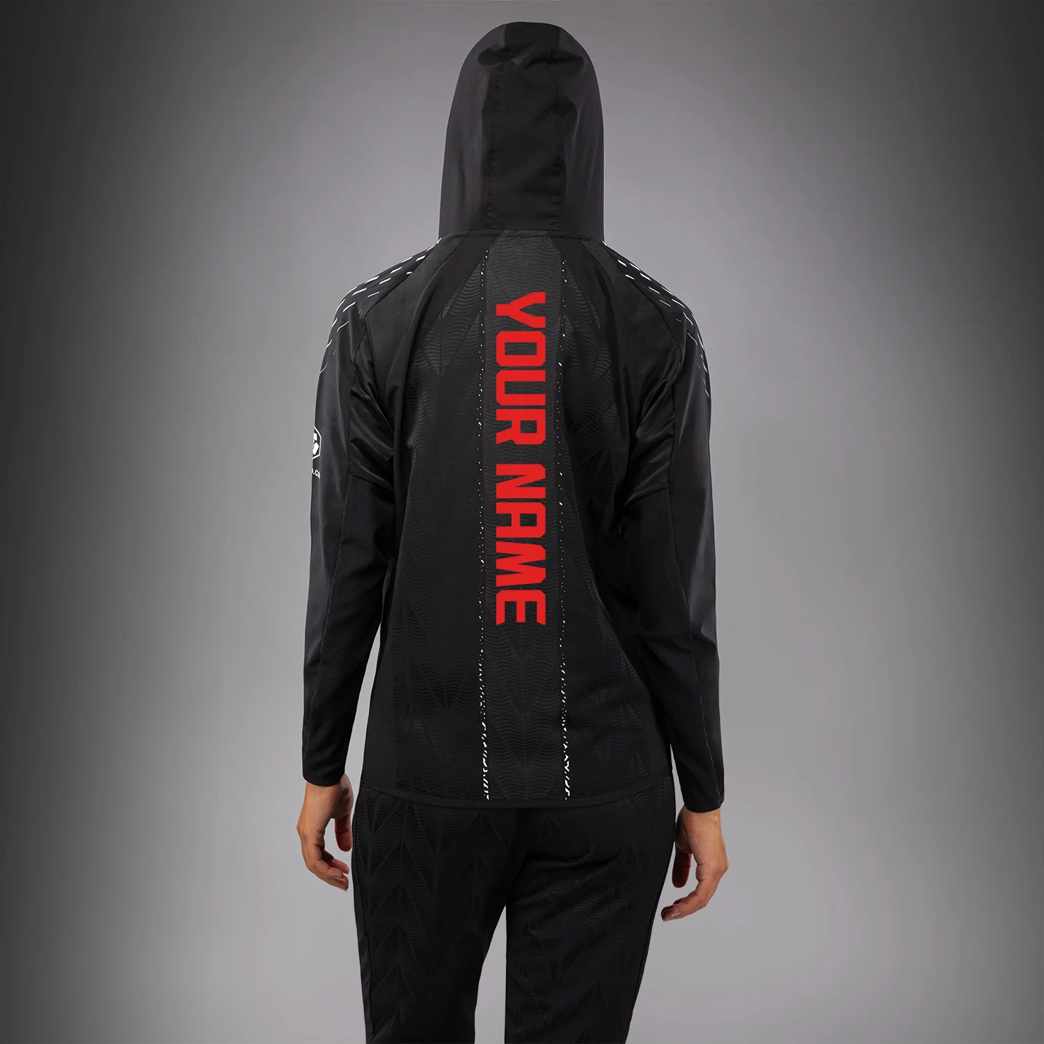 UFC Zenith by Venum Authentic Fight Night Kapuzenjacke Damen Personalisiert - Schwarz